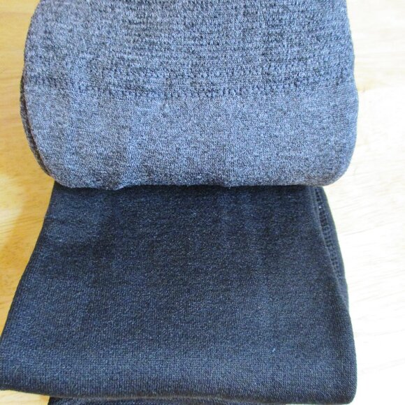 NWT Aerosoles Footless Fleece Lined Tights, 2 pk. Black & Gray Size Large/XLarge - Picture 10 of 12